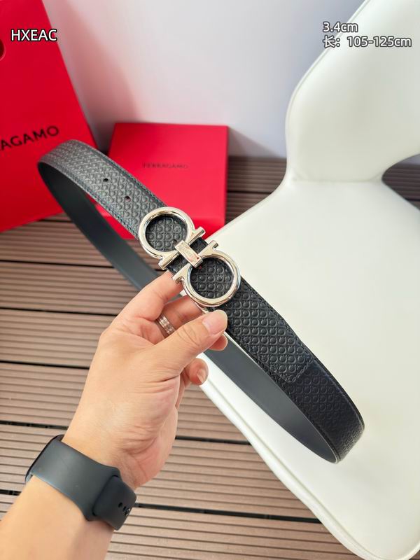 Ferragamo belt 34mmX105-125cm 8L27